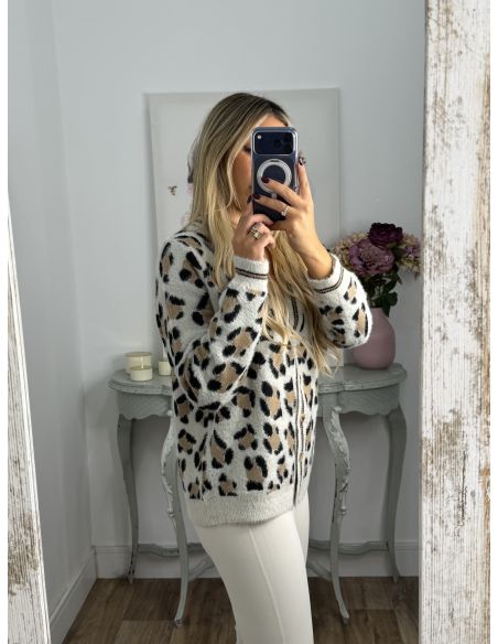 Cardigan Arielle hueso