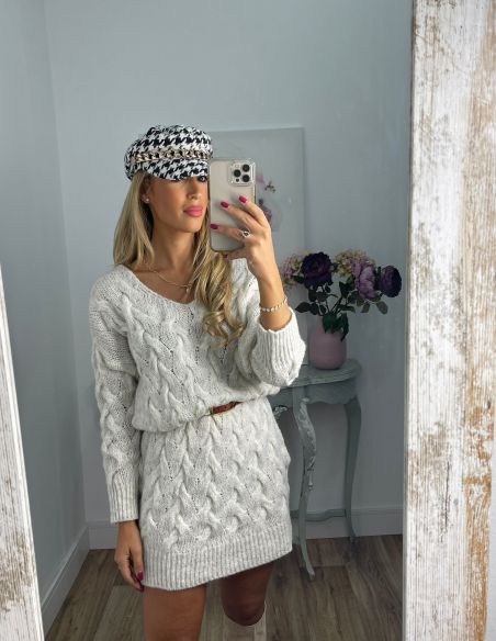 Gorra Patricia blanca y negra