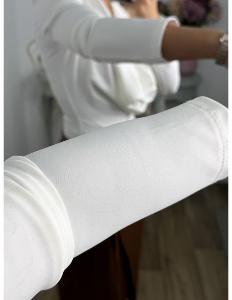 Body escote cascada blanco