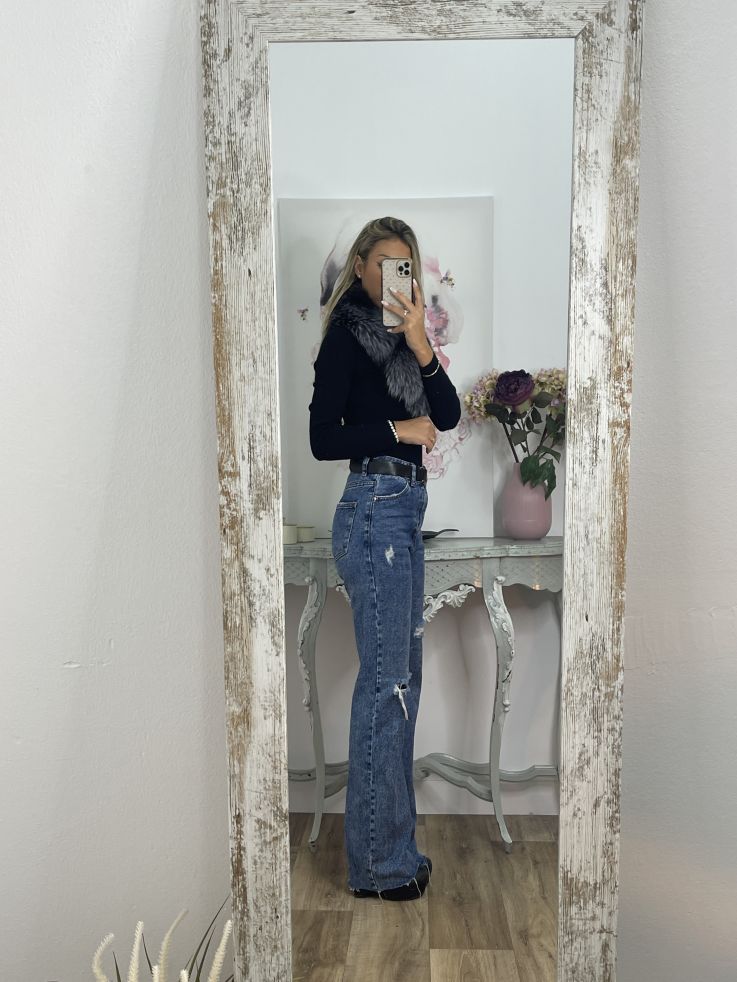 Cuello Alaska tono gris