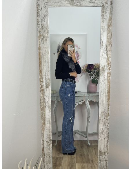 Cuello Alaska tono gris