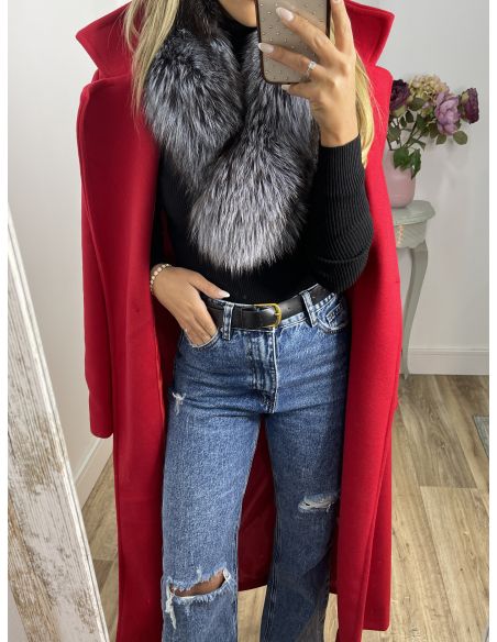 Cuello Alaska tono gris