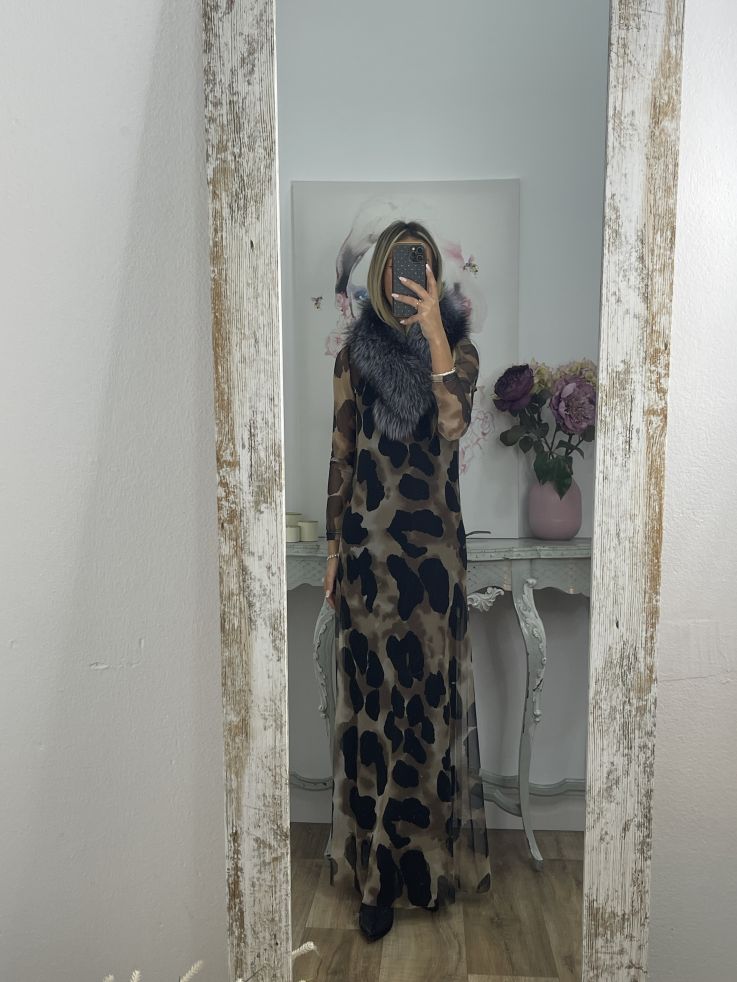 Cuello Alaska tono gris