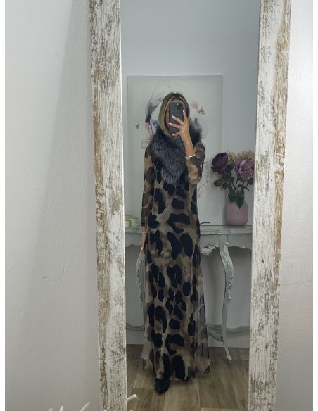 Cuello Alaska tono gris