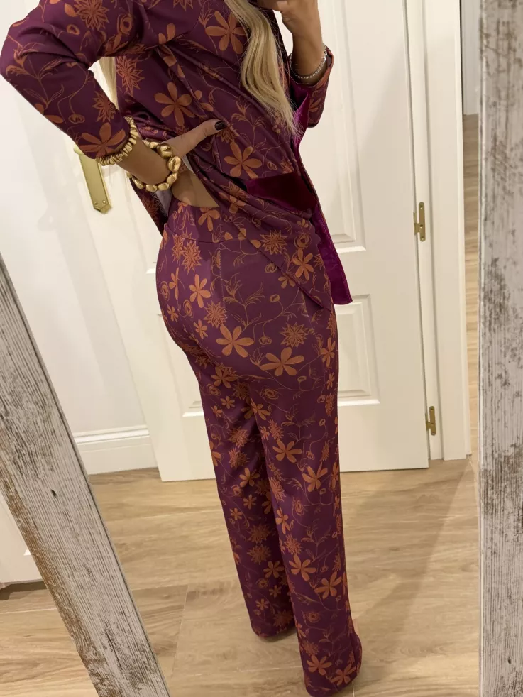 Traje de chaqueta Siena buganvilla y naranja