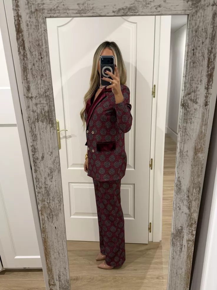 Traje de chaqueta Siena burdeos