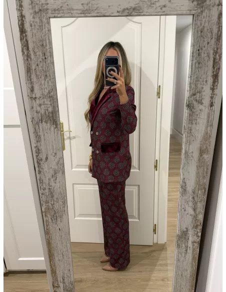 Traje de chaqueta Siena burdeos