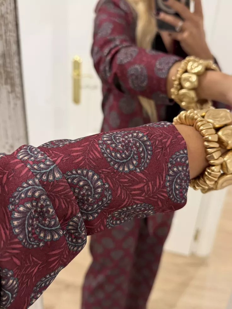 Traje de chaqueta Siena burdeos