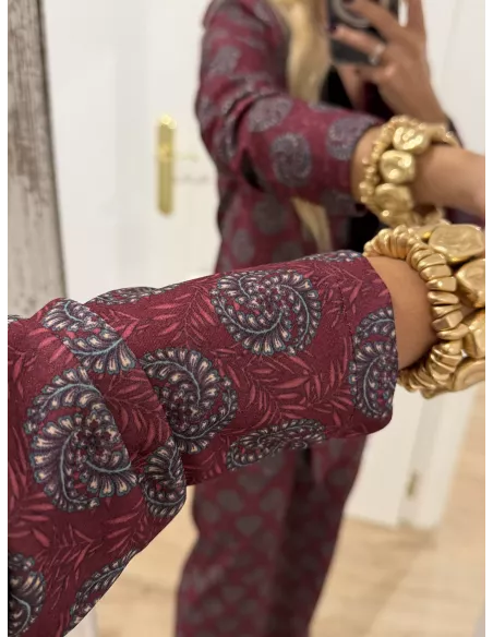 Traje de chaqueta Siena burdeos