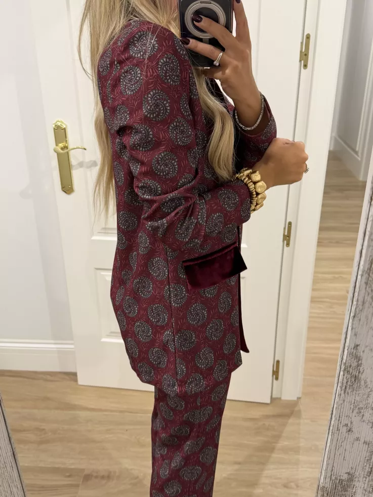 Traje de chaqueta Siena burdeos