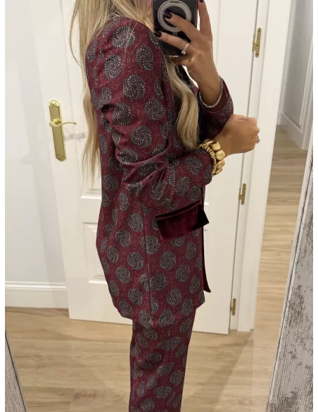 Traje de chaqueta Siena burdeos