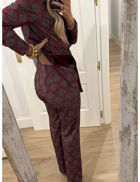 Traje de chaqueta Siena burdeos