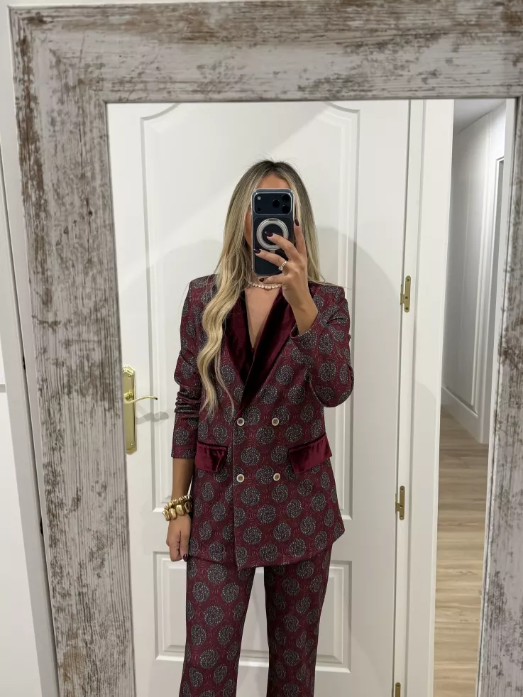 Traje de chaqueta Siena burdeos