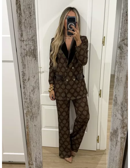Traje de chaqueta Siena marrón