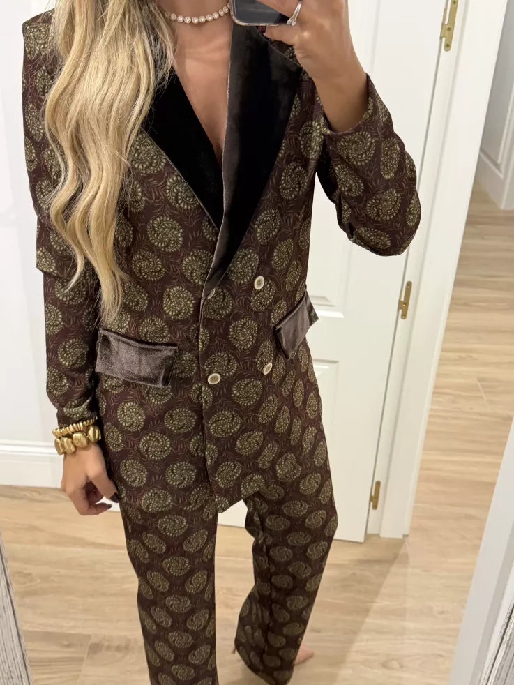 Traje de chaqueta Siena marrón