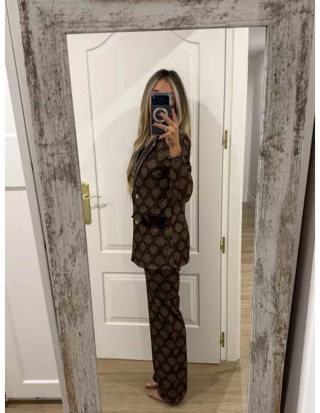 Traje de chaqueta Siena marrón