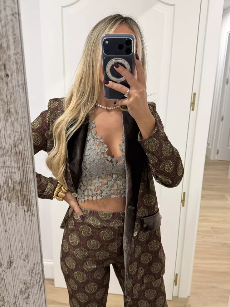 Traje de chaqueta Siena marrón