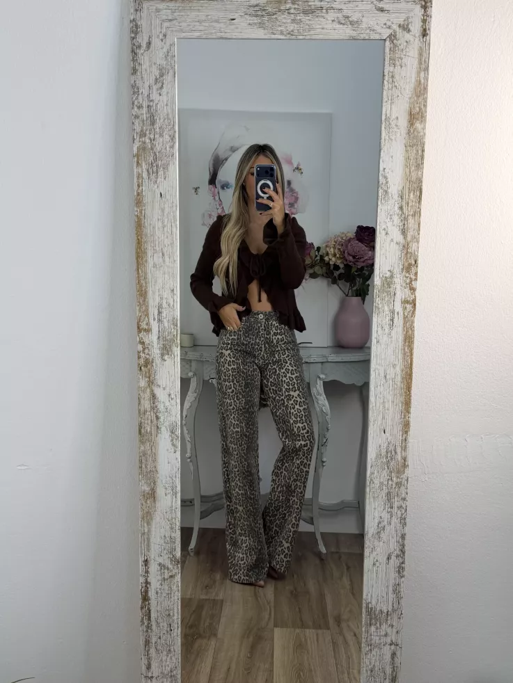 Rebeca lazada volante chocolate Rebeca lazada volante chocolate