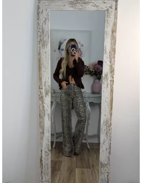 Rebeca lazada volante chocolate