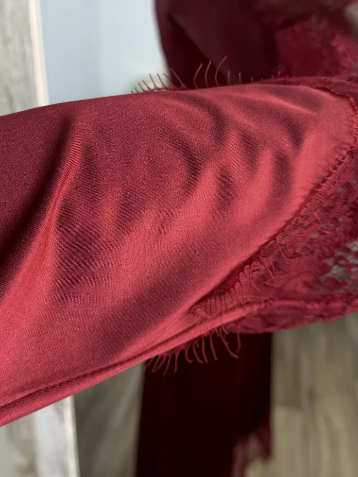 Vestido Fatema burdeos