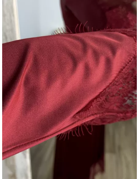 Vestido Fatema burdeos