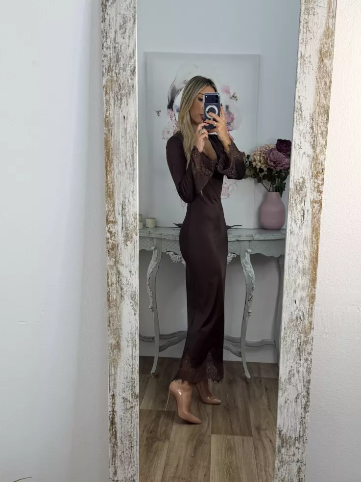 Vestido Fatema chocolate