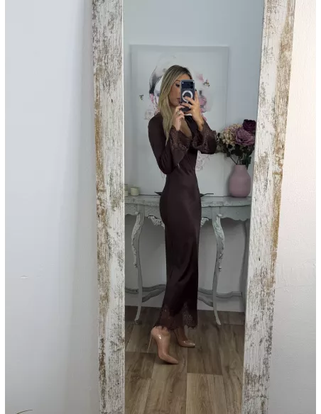 Vestido Fatema chocolate