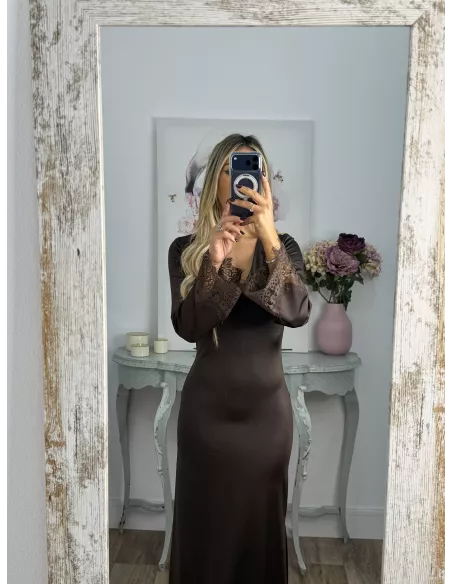Vestido Fatema chocolate