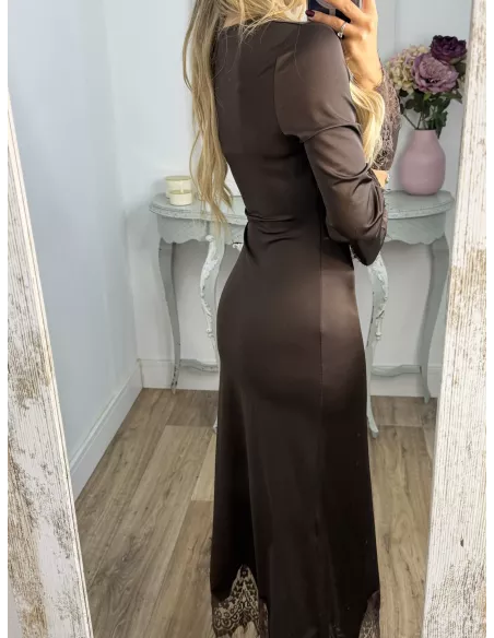 Vestido Fatema chocolate