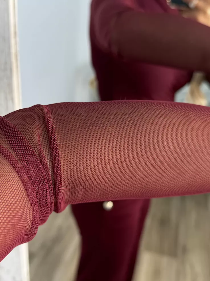 Body de tull burdeos