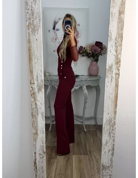 Body de tull burdeos