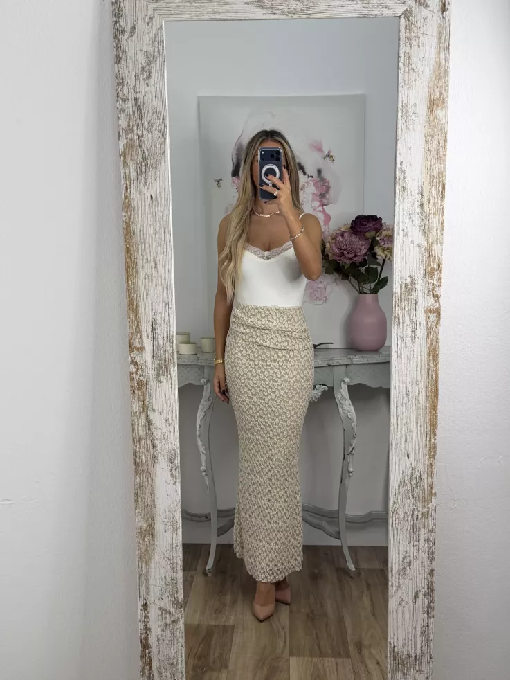 Falda Elise beige