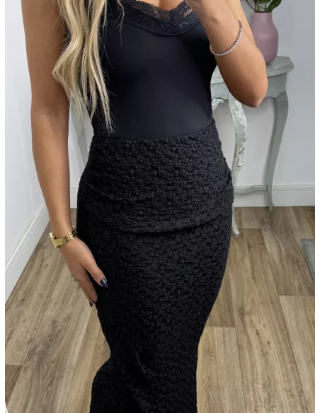 Falda Elise negra