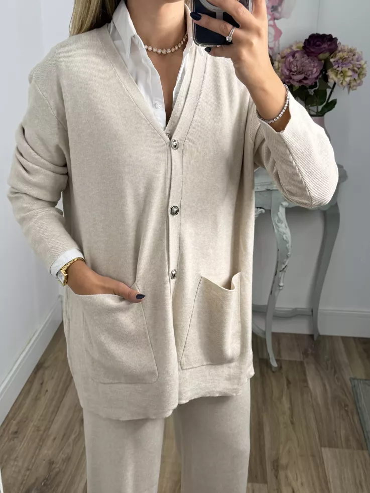 Conjunto tres piezas beige