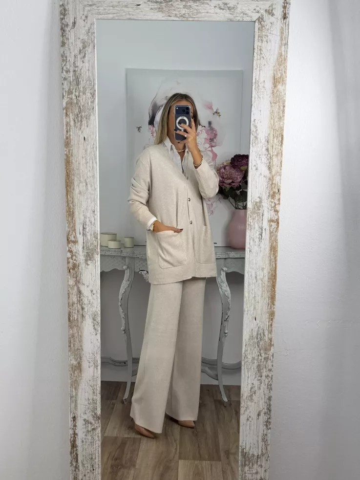 Conjunto tres piezas beige