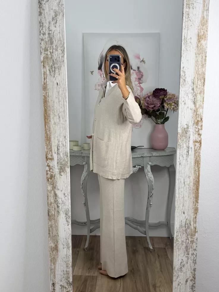 Conjunto tres piezas beige