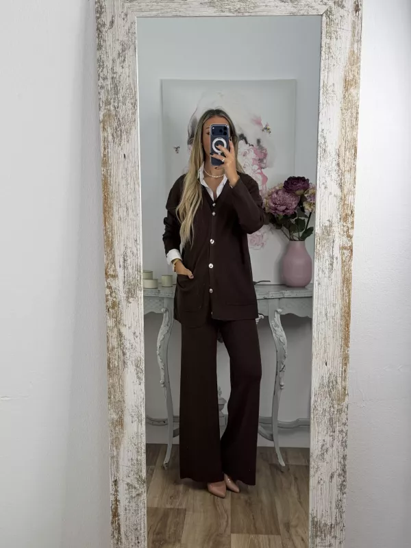 Conjunto tres piezas chocolate