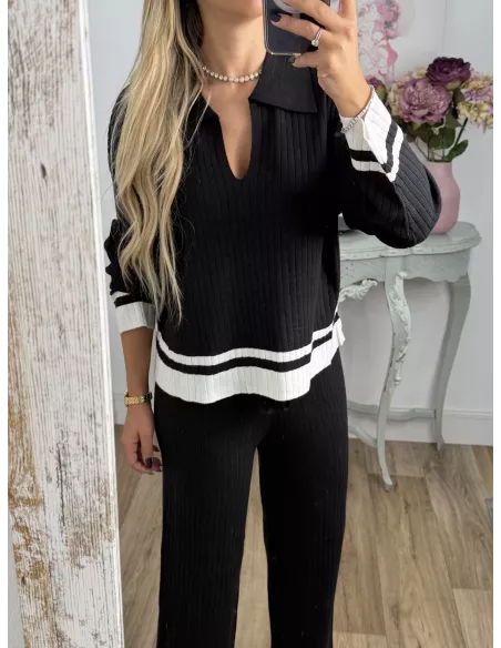 Conjunto Franja negro