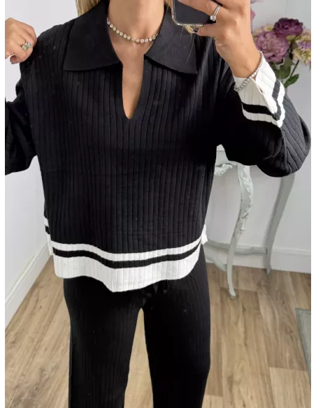 Conjunto Franja negro