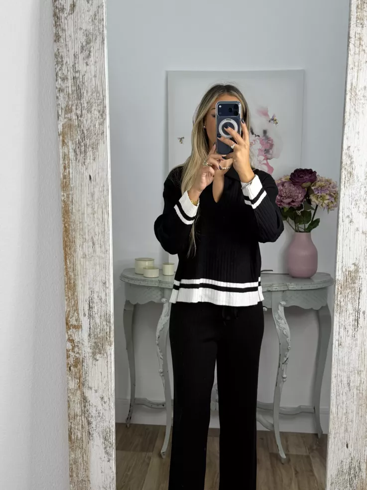 Conjunto Franja negro