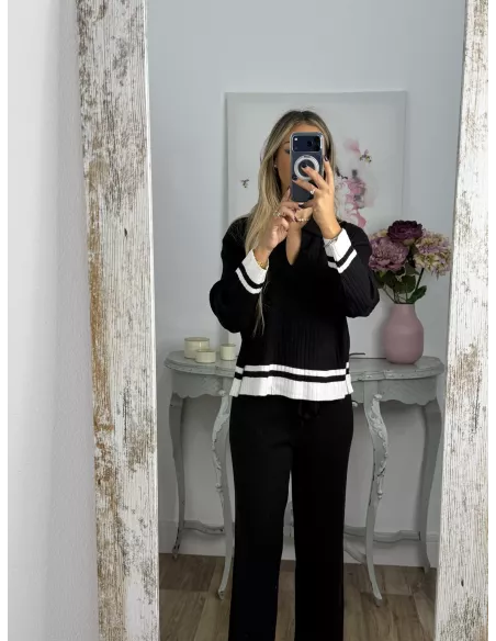 Conjunto Franja negro