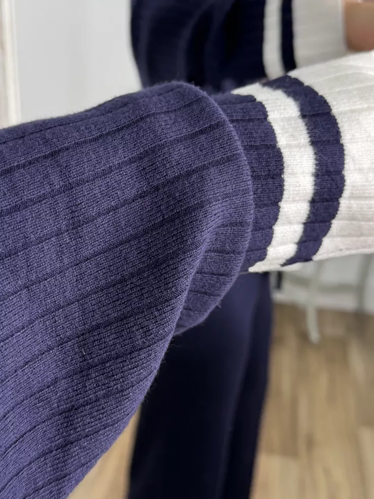 Conjunto Franja azul marino