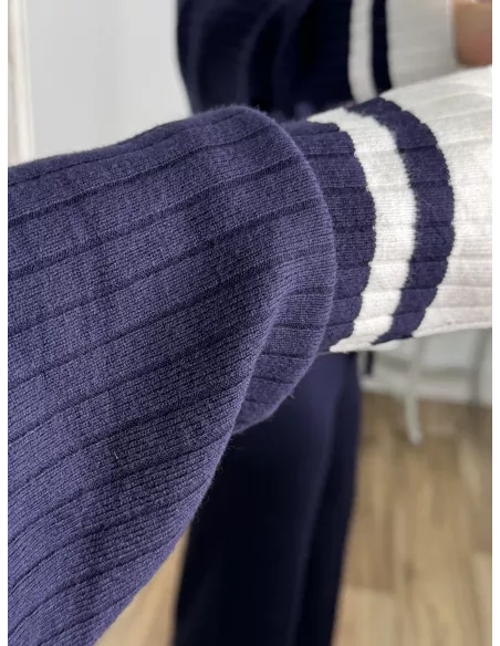 Conjunto Franja azul marino