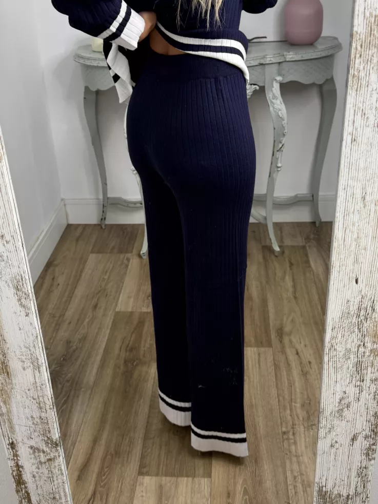 Conjunto Franja azul marino