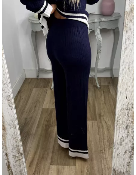 Conjunto Franja azul marino