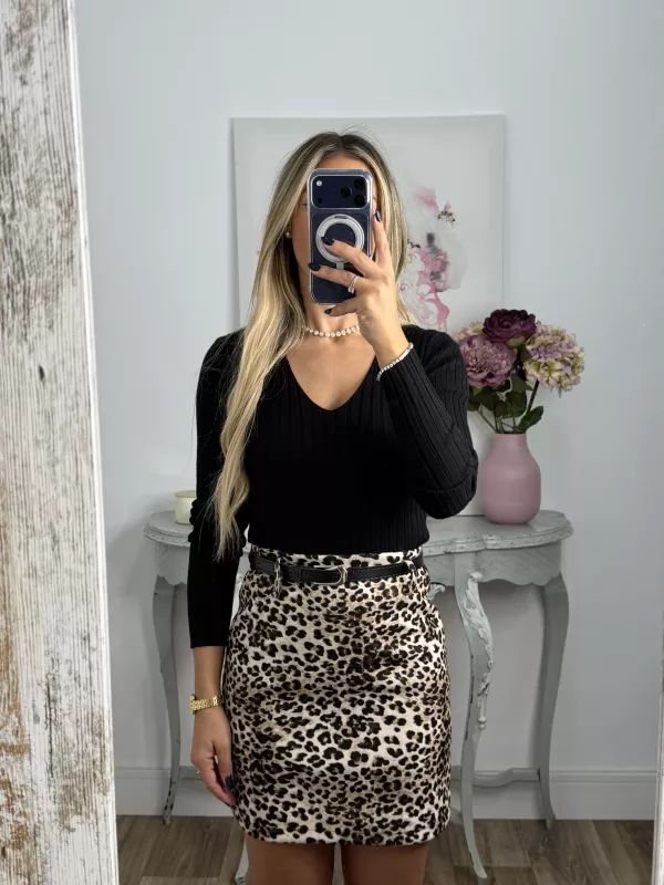 Falda Vailen leopardo