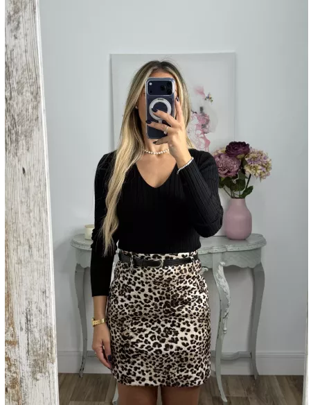 Falda Vailen leopardo