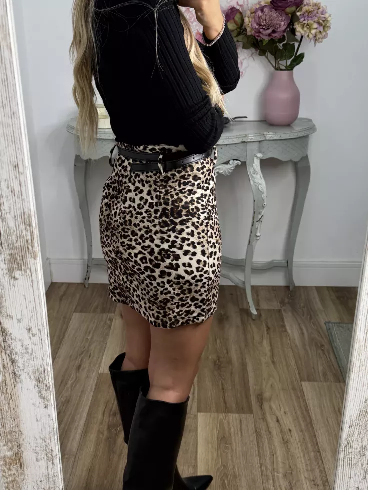 Falda Vailen leopardo