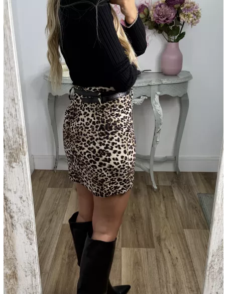 Falda Vailen leopardo