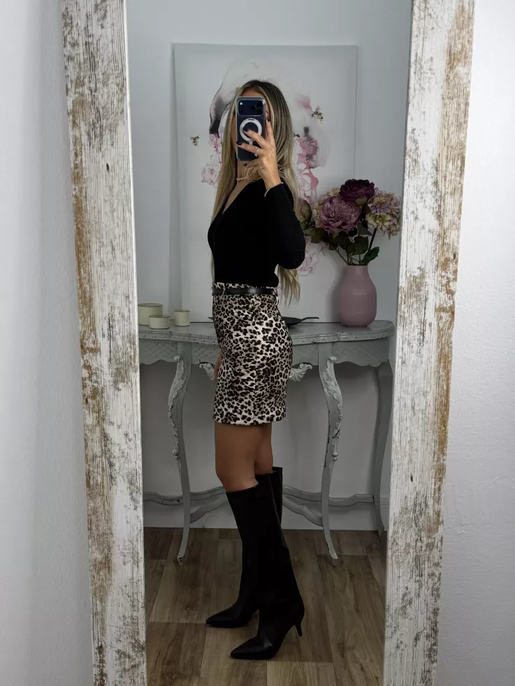 Falda Vailen leopardo